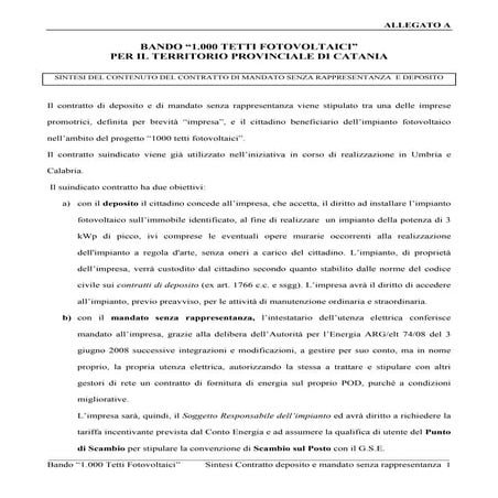 1000 tetti fotovoltaici bando allegati