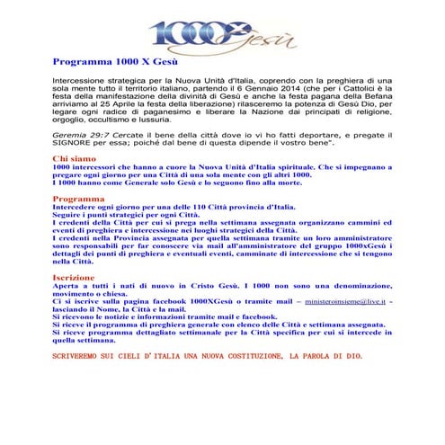 1000 x gesù 