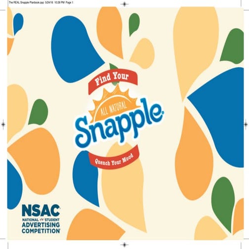 Snapple Plansbook (1) | PDF
