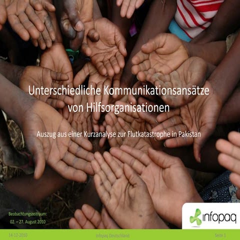 Kurzanalyse Hilfsorganisationen Flutkatastrophe Pakistan