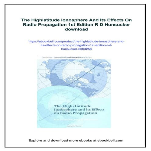 The ionosphere and radio propagation | PDF
