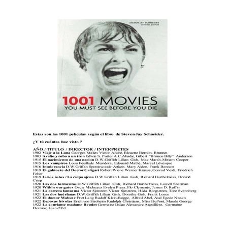 1001 movies you must see before you die