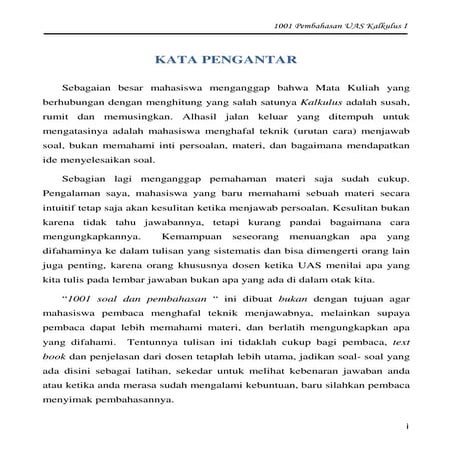 1001 soal pembahasan kalkulus