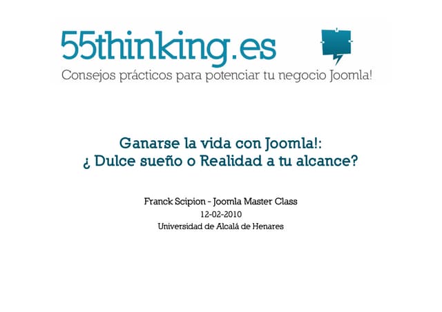 Ganarse La Vida Con Joomla: Sueño o Realidad