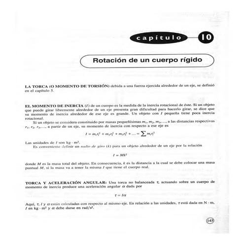 DINAMICA DE ROTACION