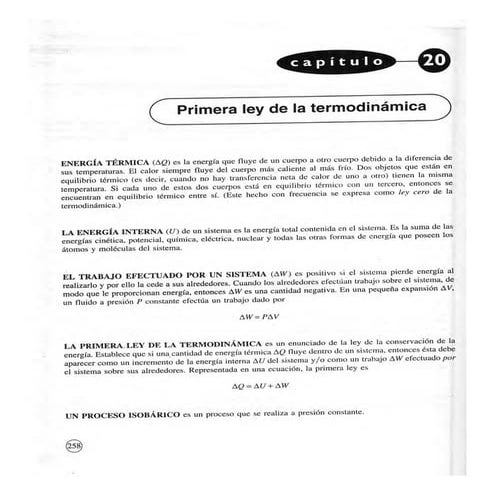 PRIMERA LEY DE LA TERMODINAMICA