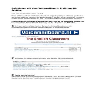 Gebrauchsanleitung Voicemailboard f...