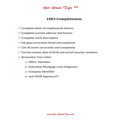 1003 completeness | PDF