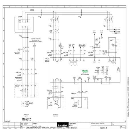 Electrical and Motor Control System Schematics for Xpert 200 x 4100 | PDF