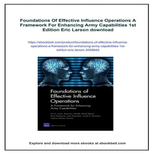 Foundations Of Effective Influence Operations A Framework For Enhancing ...