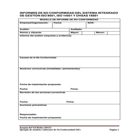 LISTA DE DOCUMENTOS OBLIGATORIOS ISO 9001:2015 | PDF