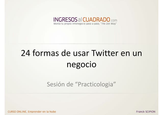 24 posibles usos para Twitter