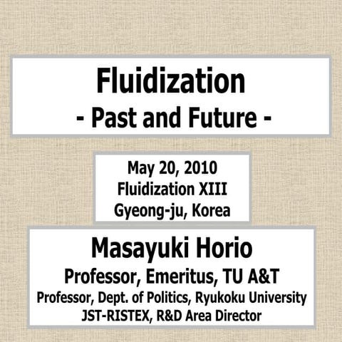 FLUIDIZATION | PPT