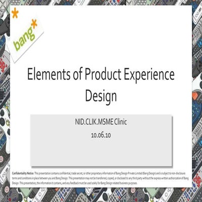 Elements Of Product Experience Design Pptx