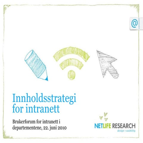 Innhaldsstrategi for intranett
