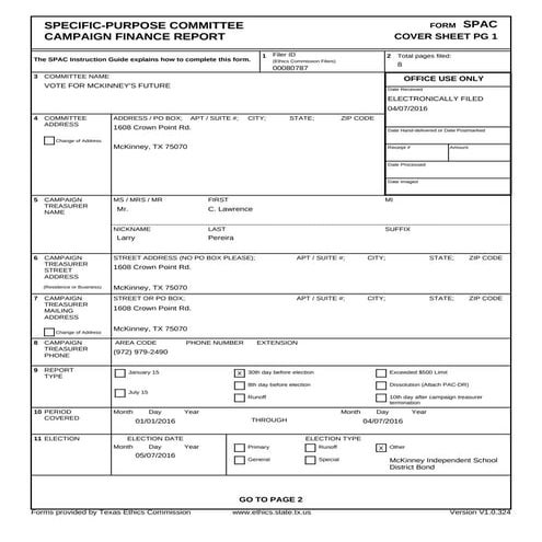 Stanford Yuen 2014 Financial Disclosure Statement | PDF