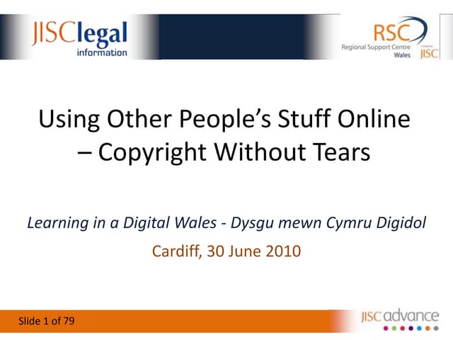 Using Other People’s Stuff Online – Copyright Without Tears