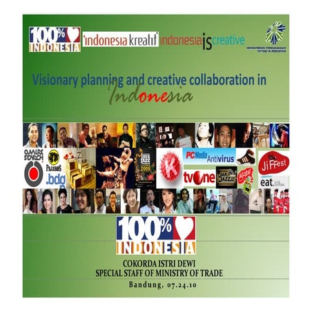 100724 perkembangan ekonomi kreatif di indonesia artepolis 2010 rev 1