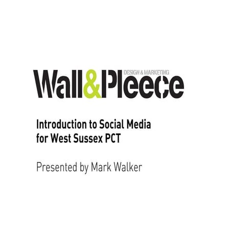 100726 Introduction to Social Media and NHS