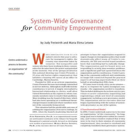 Community Engagement Governance 2