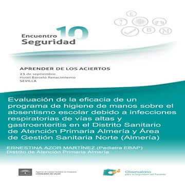 Evaluación de la eficacia de un programa de higiene de manos sobre el absenti...