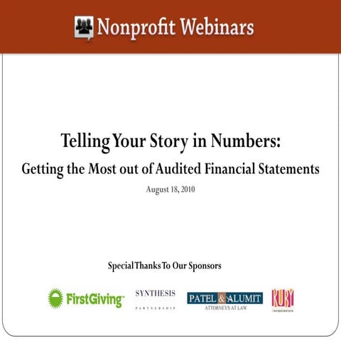 Telling Your Story in Numbers