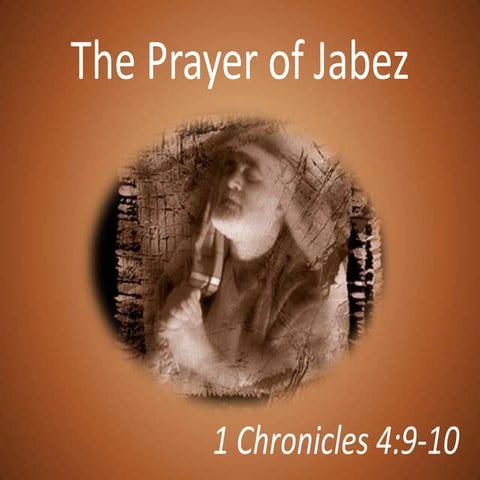 100829 The Prayer Of Jabez   1 Chronicles 4 9 10