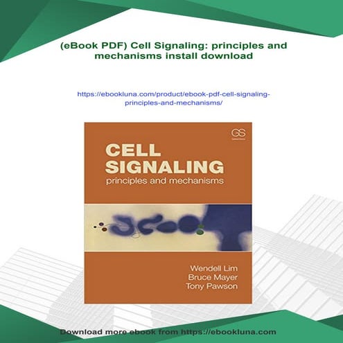 (eBook PDF) Cell Signaling: principles and mechanisms | PDF