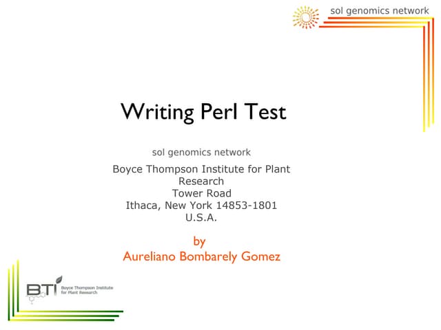 PerlTesting