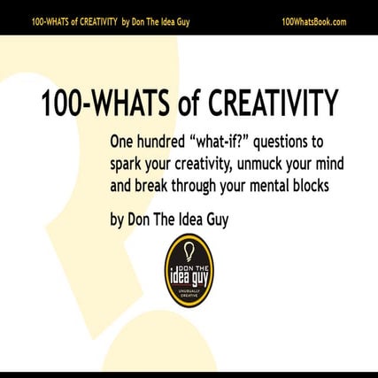 100-Whats of Creativity