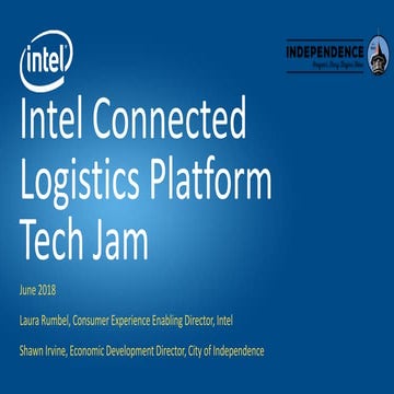 Intel Connected Logistics Platform | PDF