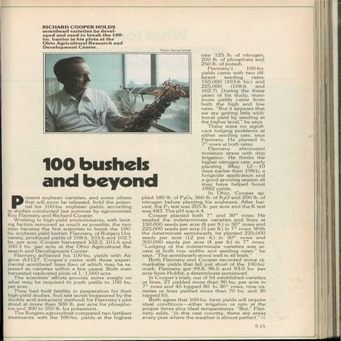 100 bushels and beyond - 