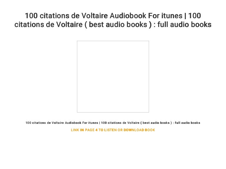 100 Citations De Voltaire Audiobook For Itunes 100 Citations De Vol 100 Citations De Voltaire Audiobook For Itunes 100 Citations De Vol