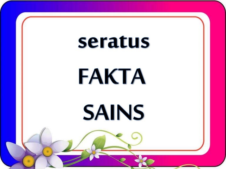 Fakta Sains