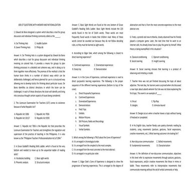 100 LET QUESTIONS WITH ANSWER AND RATIONALIZATION.docx