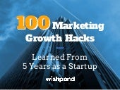 100 Marketing Growth Hacks Learned ...