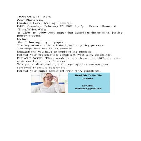 100 Original WorkZero PlagiarismGraduate Level Writing Required | DOCX
