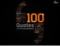100 Quotes on Presentations by SOAP