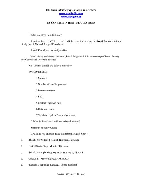 100 sap basis_interviwe_questions