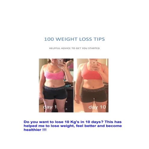 Weight Loss Tips for the Summer | PDF