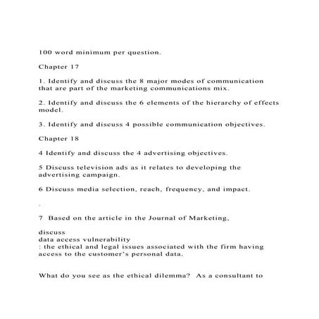 100 word minimum per question.Chapter 171. Identify and .docx