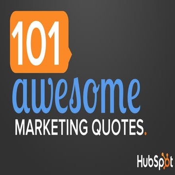 101 Awesome Marketing Quotes