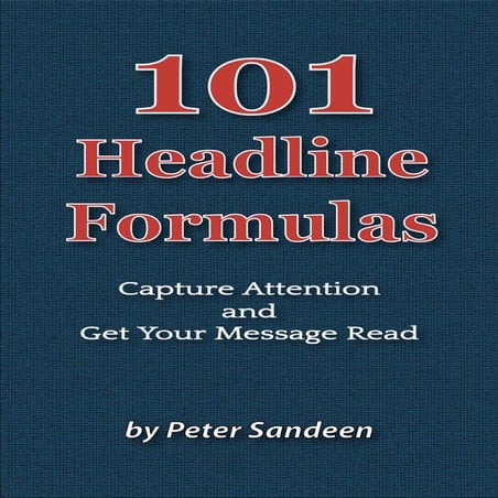 101 fórmulas para escribir títulos creativos y efectivos 