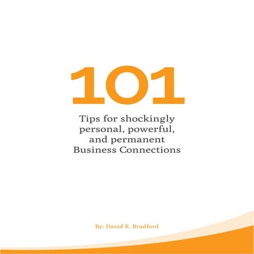 101 networking tips