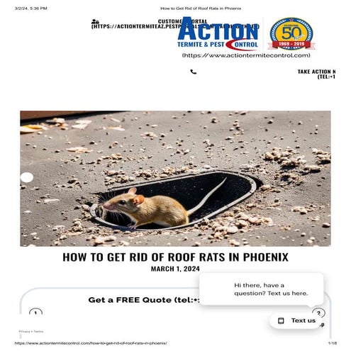 HOW TO GET RID OF ROOF RATS IN PHOENIX.. | PDF