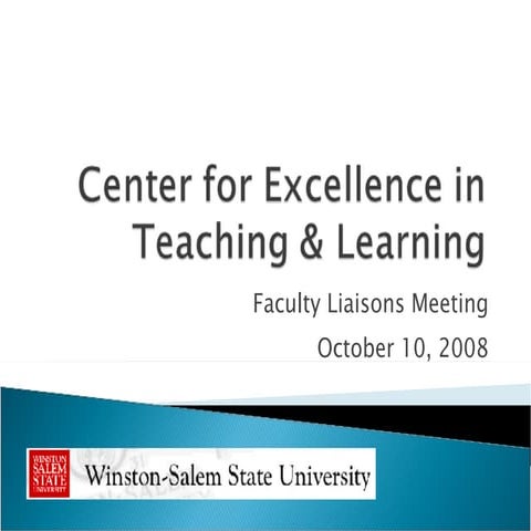 Cetl Faculty Liaison Meeting, October 10, 2008