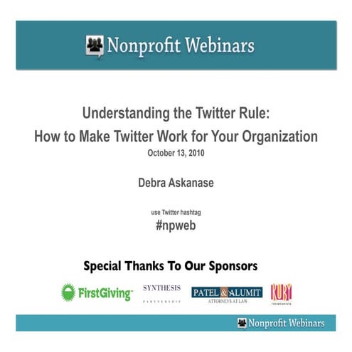 Understanding The Twitter Rule