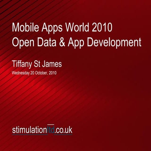 Open Data and Apps