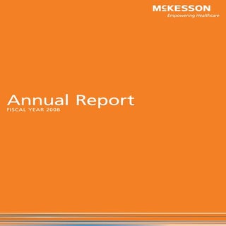Fiscal 2008 Annual Report and Lette...