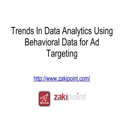 Trends In Data Analytic